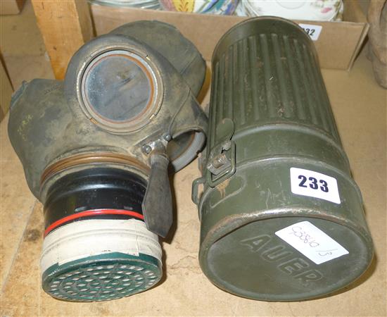 Gas mask and another gas mask in canister